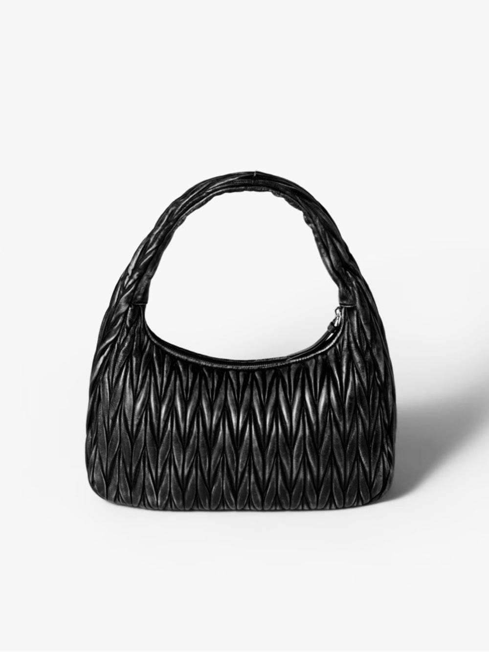 Shiraleah | Black Quilted Woven Bag
